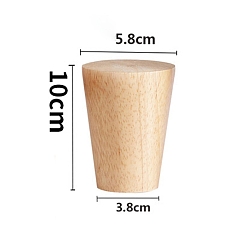 Белый Навахо Деревянные ножки для мебели, Замена деревянных ножек стула середины века на диван, кресло, кофейный столик, кабинет, тахта, кровать, грудь, ящики, конус, навахо белый, 100x58 мм