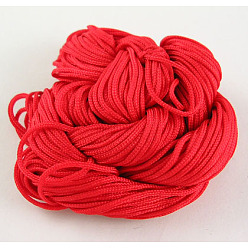 Красный Нейлоновая нить, нейлоновая нить для плетения браслета, красные, 1 мм, 28 м / партии