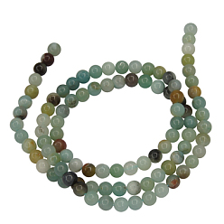 Flower Amazonite Натуральный цветок амазонитовые бусины пряди, круглые, 4 мм, около 95 шт / нитка, 15.5 дюйм