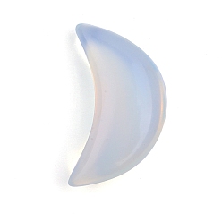 Опал Опалитовые фигурки луны для украшения рабочего стола домашнего офиса, 32x20x10 мм