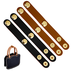 (52) Непрозрачная лаванда 4 шт. 2 цвета кожаный укороченный кошелек с регулируемыми пряжками, укоротитель плечевого ремня сумки, разноцветные, 115x13x5.5 мм, 2 шт / цвет