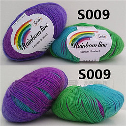 Mauve Wollstrickgarn, Segment gefärbt, Häkelgarn, für DIY-Mütze, Schal, Umhang, mauve, 2 mm, ca. 196.85 Yards (180 m)/Knüll