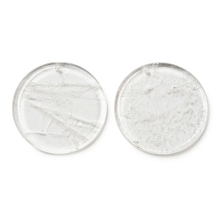 Хрусталь Природного кварца хрустальных подвесок, плоские круглые подвески из горного хрусталя, 29.5~30x3 мм, отверстие : 1.6 мм