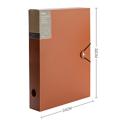 Шоколадный Непрозрачные ящики для хранения архивов pp a4, пластиковые ящики для файлов, прямоугольные, цвет шоколада, 320x240x40 мм