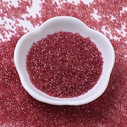 (DB0062) Light Cranberry Lined Topaz Luster MIYUKI Delica Beads, Cylinder, Japanese Seed Beads, 11/0, (DB0062) Light Cranberry Lined Topaz Luster, 1.3x1.6mm, Hole: 0.8mm, about 2000pcs/bottle, 10g/bottle