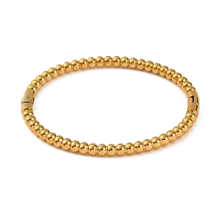 Настоящее золото 14K Ионное покрытие (IP) 304 шарнирные браслеты из нержавеющей стали для женщин, круглые, реальный 14 k позолоченный, 1/8 дюйм (0.45 см), внутренний диаметр: 2-1/4 дюйм (5.75 см)
