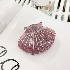 Индийский Красный Акриловые коготь заколки, оболочка, Индийская красная, 80 мм