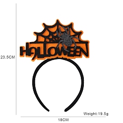 Слово Ленты для волос из ткани на Хэллоуин, аксессуары для волос для украшения вечеринок, слово, 235x180 мм