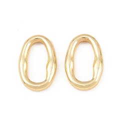 Golden 304 Edelstahl verbindet Ringe, ellipsenförmige, Gestell, langlebig überzogen, golden, 14x9x2 mm