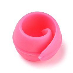 Pearl Pink Silicone Thread Spool Huggers, for Sewing Tools, Pearl Pink, 27x20mm