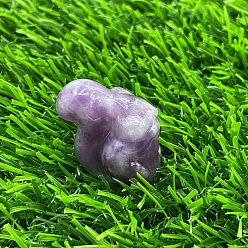 Лепидолит Натуральный леподолит резная статуя белки украшение дома, Статуэтки по фен-шуй для украшения домашнего офиса, 30 мм