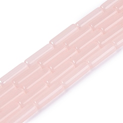 Pink Стеклянные бусины, имитация нефрита , горн, розовые, 12.5~13x4~4.5 мм, отверстие : 0.6~0.9 мм, около 28~29 шт / нитка, 14.57~15.16 дюйм (37~38.5 см)