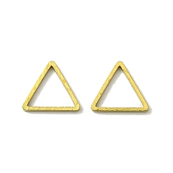 Без Покрытия Латунные соединительные колечки, без кадмия, без никеля и без свинца, треугольные, сырой (без покрытия), 9x10x1 мм, внутренний диаметр: 7x8 мм
