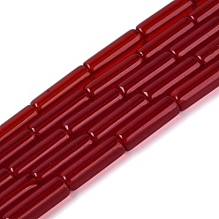 (123L) Белый крем непрозрачный блеск Прозрачные стеклянные бусины, горн, огнеупорный кирпич, 12.5~13x4~4.5 мм, отверстие : 0.6~0.9 мм, около 28~29 шт / нитка, 14.57~15.16 дюйм (37~38.5 см)