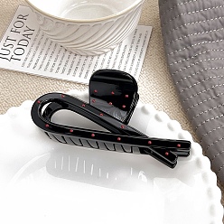 Черный Заколки для волос с когтями из смолы, аксессуары для волос для женщин и девочек, чёрные, 54x119 мм