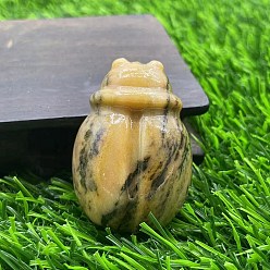 Леопардовая Яшма Натуральная леопардовая кожа, яшма, резные фигурки целебной божьей коровки, Украшения из камня с энергией Рейки, 50 мм