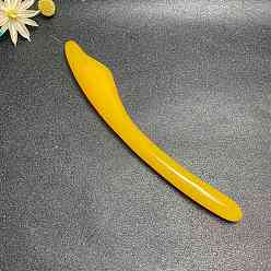 Золотистый Смоляные массажные палочки, массажные инструменты, гуа-ша соскабливающая палочка, золотые, 210x30 мм