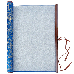Blue Flocking Reusable Water Writing Cloth, for Practicing Chinese Calligraphy, Blue, 400x860x28mm