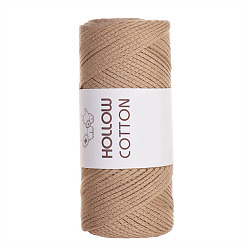 Светло-коричневый 150г хлопковая нить, круглые, загар, 2 мм