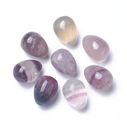 Fluorite Natural Fluorite Beads, No Hole/Undrilled, teardrop, 20~21x14~15.5mm
