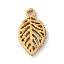 Золотой 304 подвески из нержавеющей стали, лазерная резка, ионное покрытие (ip), лист, золотые, 12x6.5x1 мм, отверстие : 1.2 мм