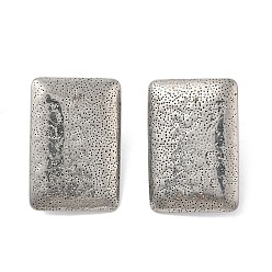 Rectangle 304 Результаты серьги из нержавеющей стали, прямоугольные, 25x17.5 мм