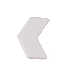 Белый Бусины из пищевого силикона со стрелками, белые, 20x10 мм