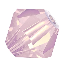 71350 Rose Opal Хрустальные бусины preciosa®, чешский хрусталь, биконус(451 69 302 рондель), 71350 розовый опал, 6 мм, отверстие : 1 мм