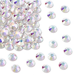 00030 200 Crystal AB Preciosa® maxima crystal без горячей фиксации плоские камни, чешский хрусталь, срыв твердой мозговой оболочки, круглый(438 11 615 шатон-роза), 00030 200 кристалл аб, ss 6 (1.9~2.1 мм)