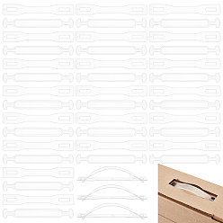 Clear Plastic Gift Box Handle, Cardboard Boxes Handle, Clear, 170~172x20~25x1~2mm