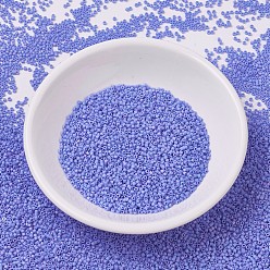 (DB0881) Matte Opaque Periwinkle AB MIYUKI Delica Beads, Cylinder, Japanese Seed Beads, 11/0, (DB0881) Matte Opaque Periwinkle AB, 1.3x1.6mm, Hole: 0.8mm, about 2000pcs/bottle, 10g/bottle