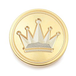 Crown Золотистый тон сургучной печати, латунные головки штампов, для приглашений, конверты, подарочная упаковка, корона, 25x15 мм, внутренний диаметр: 7 мм
