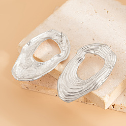 Серебро Серьги-гвоздики из сплава Nuggets, серебряные, 60 мм