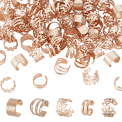 Light Gold 100 шт. 5 стили железные украшения для волос, c-образный, золотой свет, 10~11.5x5~9.5 мм, 20 шт / стиль