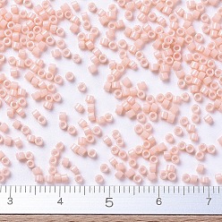 (DB0206) Opaque Salmon MIYUKI Delica Beads, Cylinder, Japanese Seed Beads, 11/0, (DB0206) Opaque Salmon, 1.3x1.6mm, Hole: 0.8mm, about 10000pcs/bag, 50g/bag