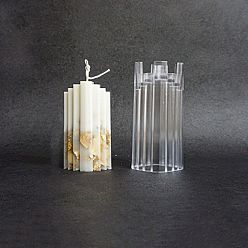 Column Пластиковые формы для свечей, для изготовления ароматических свечей, прозрачные, колонка, 68x60x135 мм
