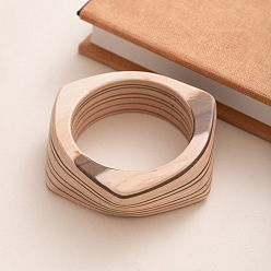 Папайя Оранжевый Ретро-браслеты из дерева, самородки, papayawhip, 1-1/8 дюйм (3 см), внутренний диаметр: 2-5/8 дюйм (6.8 см)