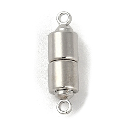 Платина Стойка металлизированный латунь магнитные застежки, с петлями, без кадмия и без свинца, долговечный, колонка, платина, 16.5x4.5x4.5 мм, отверстие : 1.4 мм