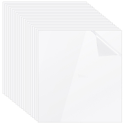 Rectangle Пластиковые листы для домашних животных, прозрачные, прямоугольные, 280x215x0.5 мм