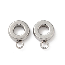 Нержавеющая Сталь Цвет Не тускнеет 304 дужки из нержавеющей стали, петля под залог, цвет нержавеющей стали, 12.3x9x2.8 мм, отверстие : 4.3 мм
