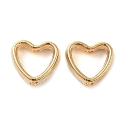 Золотой Ccb пластиковые бусины в оправе, золотые, 11x12x3.5 мм, отверстие : 1.8 мм