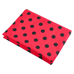 Red 2 Yards Polka Dot Pattern Cotton Fabric, Clothing Accessories, Red, 1450x0.1mm