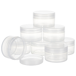 Прозрачный Контейнеры для хранения из полипропилена (пп), с завинчивающейся крышкой, для бисера, ювелирные изделия, мелкие предметы, колонка, прозрачные, 6x3.7 см, Внутренний диаметр: 5.4 cm