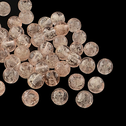 Темный Лосось Ручная работа светящиеся бусины, круглые, темный лосось, 12 мм, отверстие : 2 мм