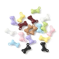 (52) Непрозрачная лаванда Акриловые подвески краскораспылительные, костяные амулеты, разноцветные, 7x11x4 мм, отверстие : 1.2 мм