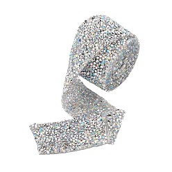 Прозрачный АВ Блестящая смола исправления горный хрусталь (клей-расплав на спине), горный хрусталь, аксессуары для костюма, ясно AB, 29.5x2.3 мм, около 0.91 м / ярд