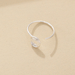 Серебро Кольца для носа из нержавеющей стали Vortex Hoop для женщин и мужчин, украшения для пирсинга тела, серебряные, внутренний диаметр: 9 мм