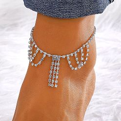 Другие Латунные хрустальные браслеты для тенниса для женщин, платина, кисточка, 10-5/8 дюйм (270 мм)