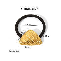 Треугольник Эластичные резинки для волос из нержавеющей стали для женщин и девочек, резинки для волос/аксессуары для волос, треугольные, 35x29x3.5 мм, внутренний диаметр: 42 мм