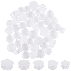 Белый Дым 50шт 5 стили пластиковые крышки для бутылок, для бутылки, колонка, серый, 18.5~24.5x10~15 мм, 10 шт / стиль